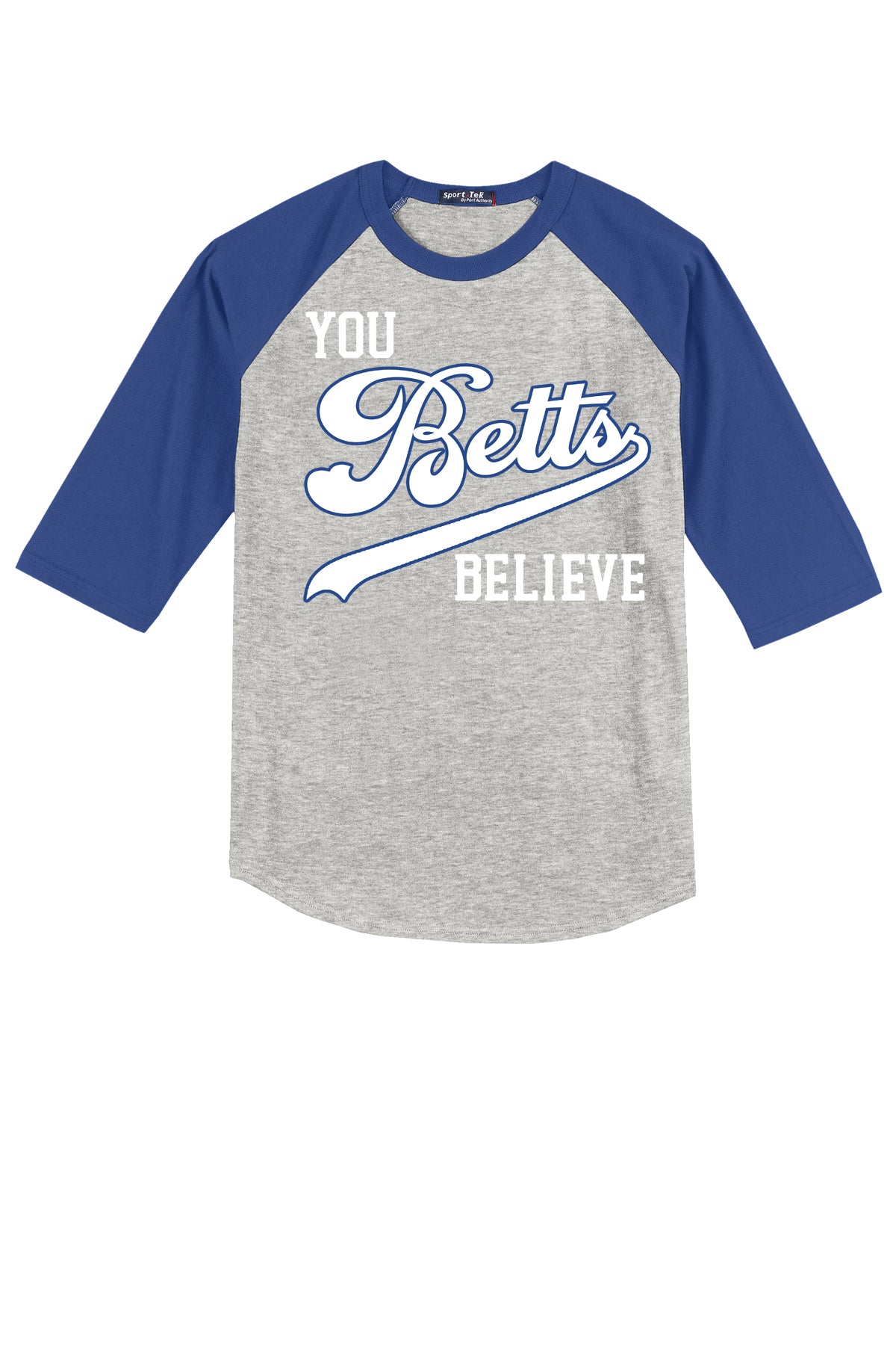 You BETTS Believe Raglan Baseball T-shirt
