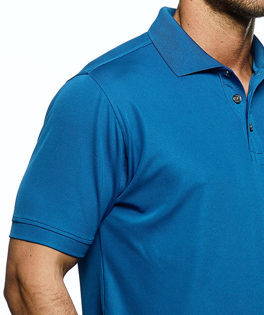 SOLID POLO, Blue Sky with Embroidery